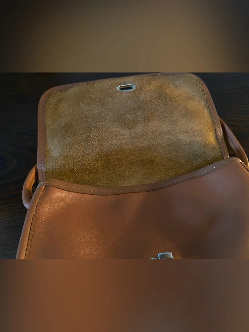 Classic Brown Leather Crossbody Bag
